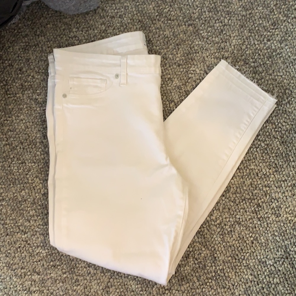 NWT Lucky Brand size 14 white Ava crop jeans - Picture 2 of 8